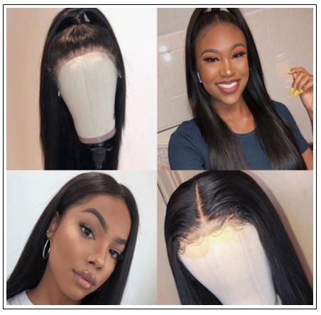 Straight Full Lace Human Hair Wigs 150 Density Remy Hair Wig For Black Women 4