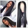 Straight Full Lace Human Hair Wigs 150% Density Remy Hair Wig For Black Women img