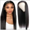 Straight T Part 13x5x0.5 Lace Front Human Hair Wig Natural Black Middle Part Lace Wig for Women 150 Density img min
