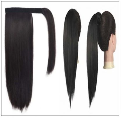 12 inch human hair ponytail 3-min