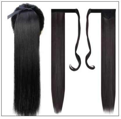 26 inch human hair ponytail 2-min