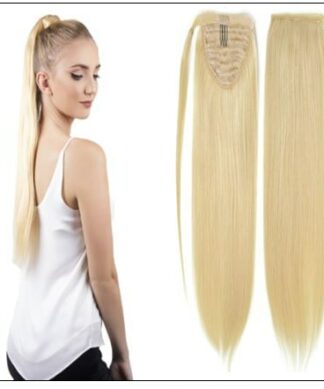 613 blonde ponytail extension img-min