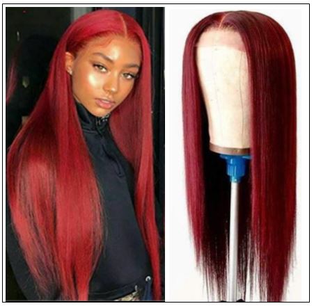 Best Pre Plucked Red Full Lace Wigs Human Hair img