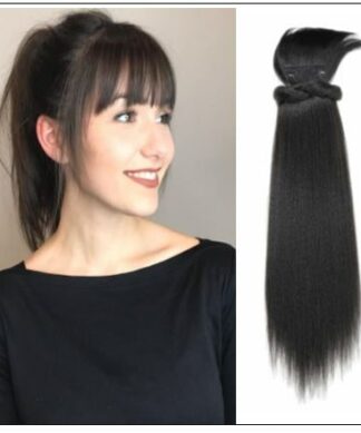 Black girl ponytail with bangs img-min