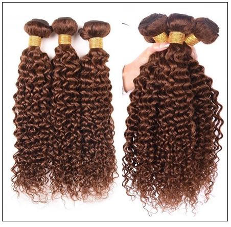 Brazilian Dark Brown Curly Hair Weaves 4-min