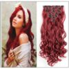 Curly Maroon Mix Dark Red Clip In Hair Extension IMG-min