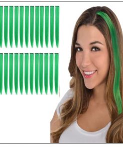 Green Clip In Hair Extensions 2-min