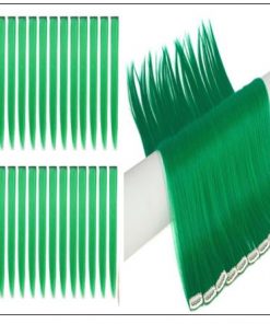 Green Clip In Hair Extensions 3-min
