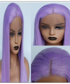 Long Purple Lace Front Wigs Sew In With Baby Hair 3-min