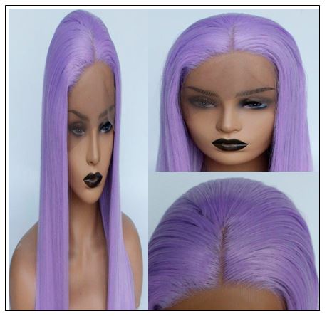 Long Purple Lace Front Wigs Sew In With Baby Hair 3-min