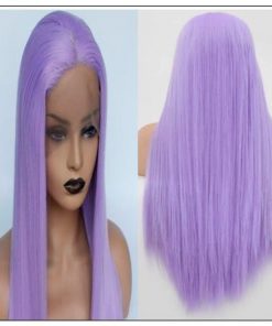 Long Purple Lace Front Wigs Sew In With Baby Hair 4 min