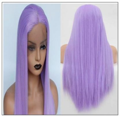 Long Purple Lace Front Wigs Sew In With Baby Hair 4-min