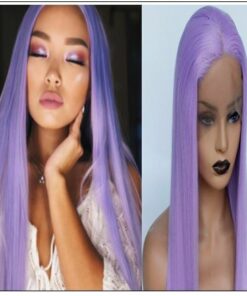 Long Purple Lace Front Wigs Sew In With Baby Hair img-min
