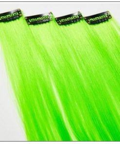 Neon Green Clip-In Hair Extension 2-min