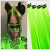 Neon Green Clip-In Hair Extension img-min