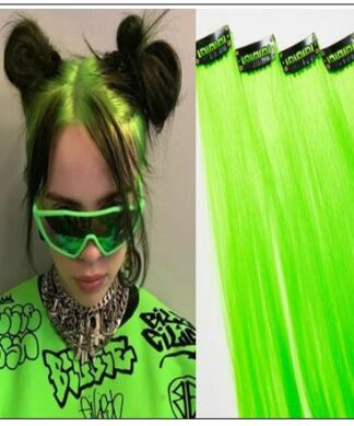 Neon Green Clip-In Hair Extension img-min