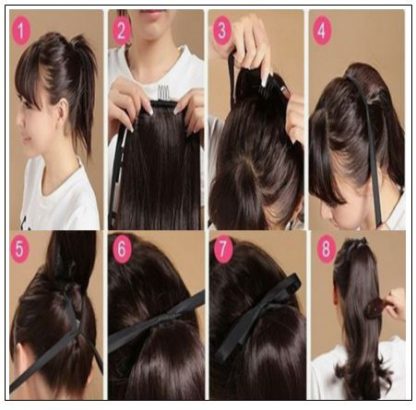 OMBRE DRAWSTRING PONYTAIL 4-min