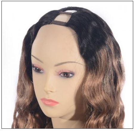 Ombre U Part Wig Human Hair Loose Body Wave T1B27 3.-min