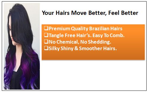 Purple Ombre Clip In Hair Extension 1