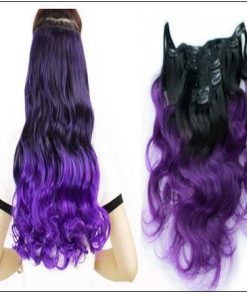Purple Ombre Clip In Hair Extension 2-min