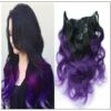 Purple Ombre Clip In Hair Extension img-min