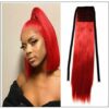 Red Ponytail hair extension img-min