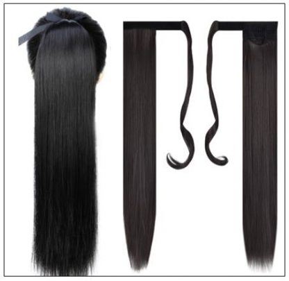 human hair ponytail extension 2-min