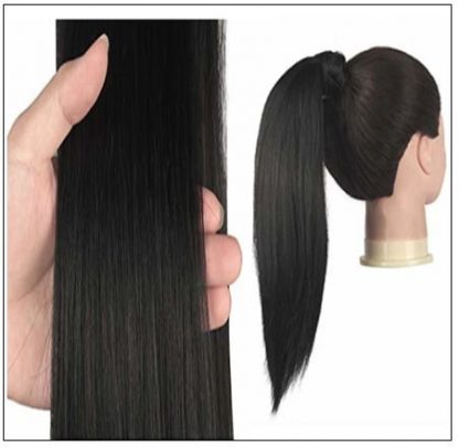human hair ponytail extension 3-min