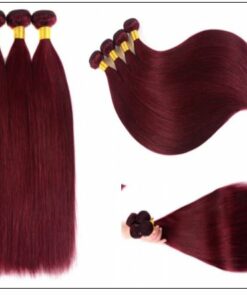 Burgundy Bundles 100 Natural Remy Human Hair 1 7