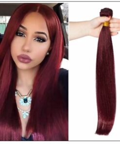 Burgundy Straight Hair 100% Natural Remy Human Hair Burgundy Straight Hair 100% Natural Remy Human Hair