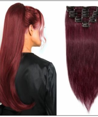 Burgundy Hair Extensions-Nexa hair Best Hair Extensions img