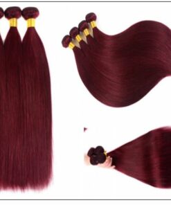 Dye Weave Burgundy 100% Natural Remy Human Hair 2 (1)