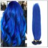 I Tip Hair Keratin Multi-Colors Blue Keratin Human Hair img-min