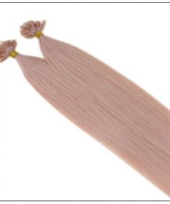 Pink Hair Extensions Keratin Nail Tip Extensions 3-min