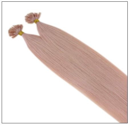 Pink Hair Extensions Keratin Nail Tip Extensions 3-min