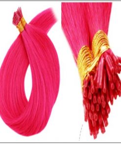 Pink Hair Extensions Natural Hair Extensions With Keratin Real Hair 2-min