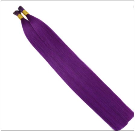 human hair extensions keratin purple