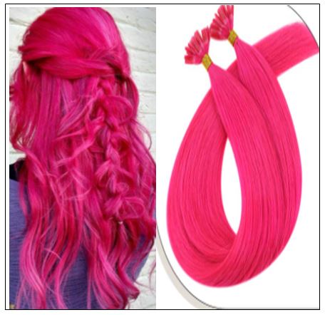 hair extensions pink