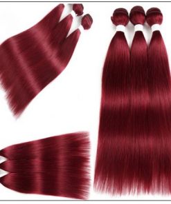 Wine Color Bundles 100% Natural Remy Human Hair 1 (3)