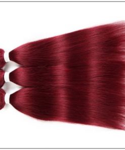 burgundy bundles with frontal 2