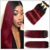 burgundy ombre bundles with closure img-min