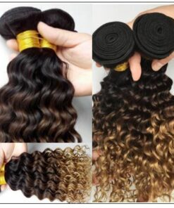 ombre wavy hair weave 2..