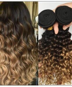 ombre wavy hair weave 3