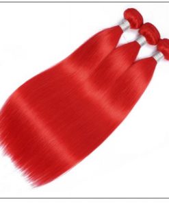 red brazilian bundles with closure 3