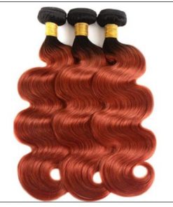 1B 350 Color Ombre Human Hair 3 Bundles With Closure Body Wave Weave 4-min