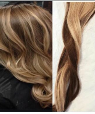 3 Bundles Dirty Blonde Hair With Brown Highlights img