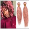 Kinky Curly Pink Human Hair img-min