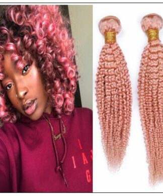 Kinky Curly Pink Human Hair img-min