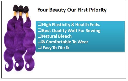 Ombre Hair Color 1B Purple Body Wave 3 Bundles With Closure-min brazilian virgin hair body wave