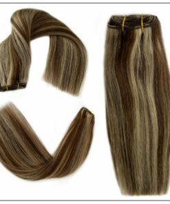 medium length brown hair with blonde highlights (1)-min